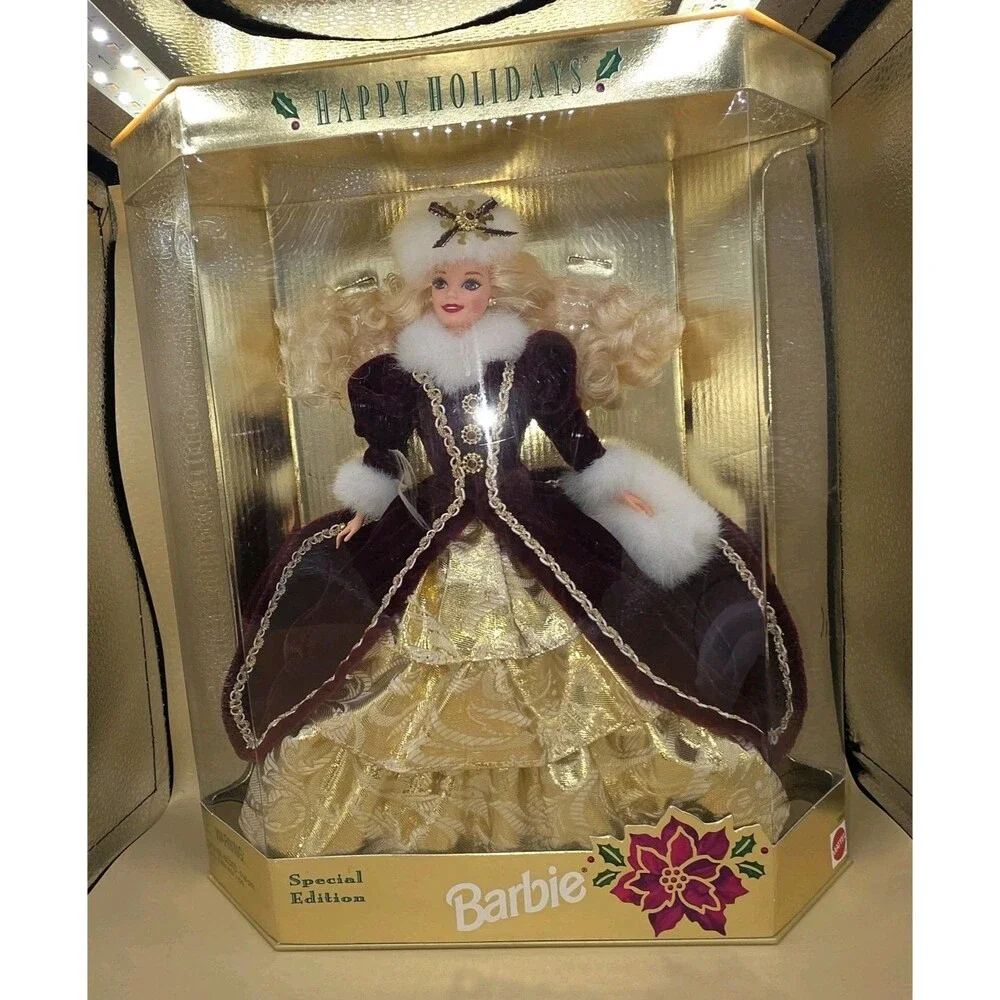 Vintage 1996 Happy Holidays Special Edition Barbie Doll Mattel #15646 New NRFB - Picture 1 of 7